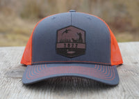 Custom Name Hat - Leather Patch - Many Colors
