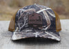 Camo / Tan Hat with Elk Leather Patch (Multiple Choices)