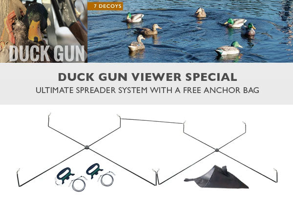 DuckGun Fan Special - Ultimate Spreader with Free Anchor Bag!