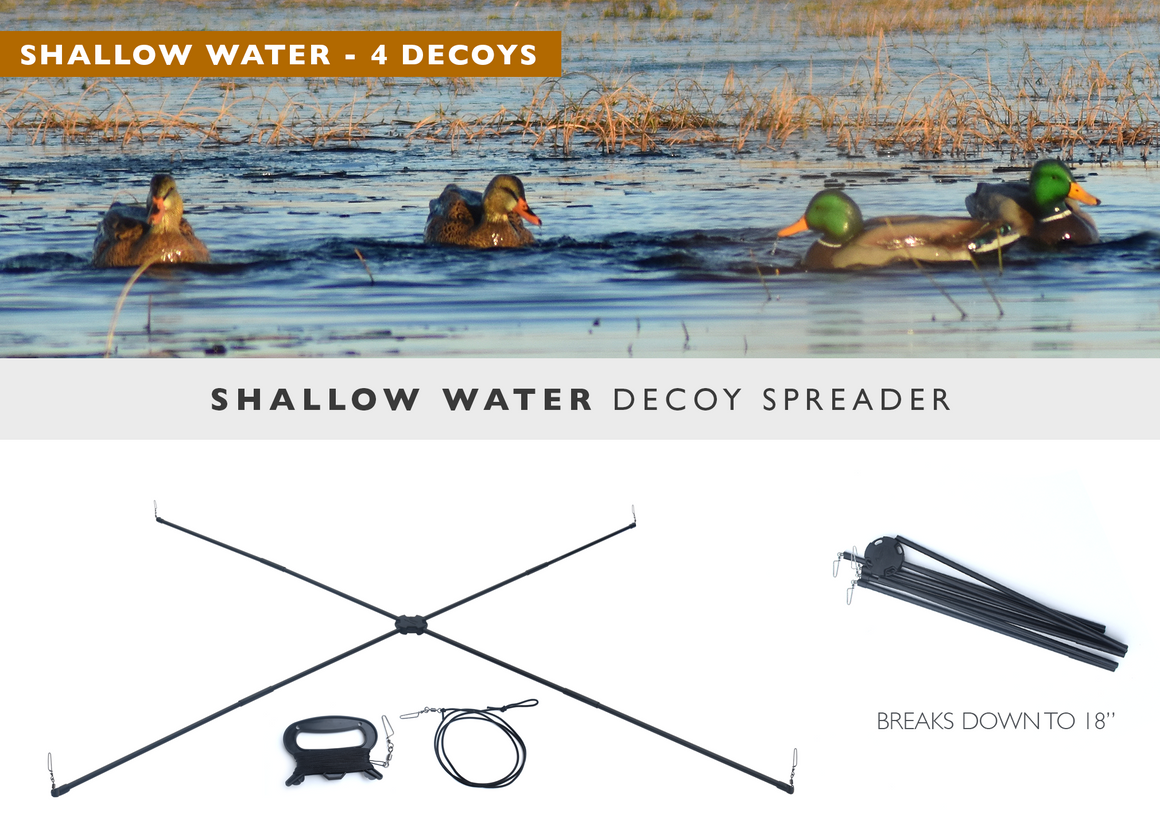 Shallow Water Ultimate Decoy Spreader and Jerk System - Ultimate - Motion  Ducks, LLC