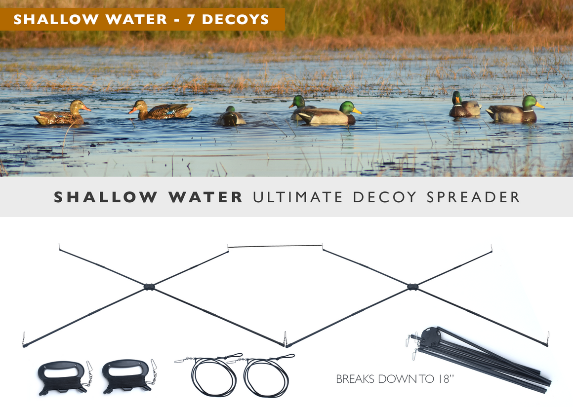 Shallow Water Ultimate Decoy Spreader and Jerk System - Ultimate - Motion  Ducks, LLC